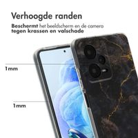 imoshion Design hoesje Xiaomi Redmi Note 12 Pro (5G) - Black Marble