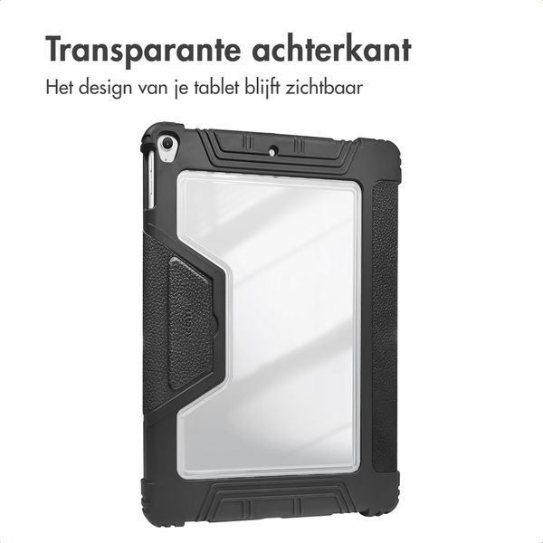 Accezz Rugged Trifold Bookcase Apple iPad 11 (2025) 11 inch A16 / iPad 10 (2022) 10.9 inch - Zwart