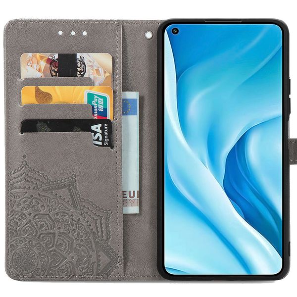 imoshion Mandala Bookcase Xiaomi Mi 11 Lite (5G/4G) / 11 Lite 5G NE - Grijs