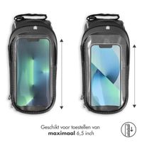 imoshion Telefoonhouder fiets - Met pouch - Universeel - Fietsframe - Zwart