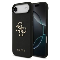 Guess Big 4G Logo Backcover Grained Apple iPhone Air - Zwart