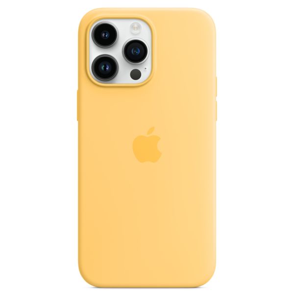 Apple Silicone Back Cover with MagSafe Apple iPhone 14 Pro Max - Sunglow