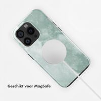Selencia Vivid Backcover met MagSafe Apple iPhone 15 Pro - Marble Grayed Jade