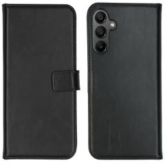 Selencia Echt Leren Bookcase Samsung Galaxy A15 (5G/4G) - Zwart
