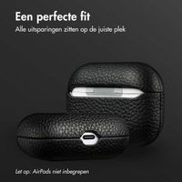 Accezz Echt Leren Case AirPods Pro - Zwart