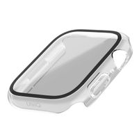 Uniq Nautic Apple Watch Case met Waterproof gehard glazen screenprotector Apple Watch 7-9 / SE - 41 mm - Dove (Clear)