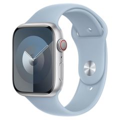Apple Sport Band Apple Watch Series 1 t/m 9 / SE (38/40/41 mm) | Series 10 / 11 (42 mm) - Maat S/M - Light Blue