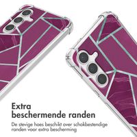 imoshion Design hoesje met koord Samsung Galaxy S24 - Bordeaux Graphic