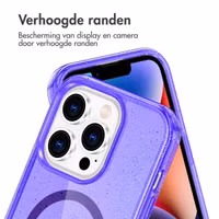 imoshion Sparkle Backcover met MagSafe Apple iPhone 13 Pro - Glitter Paars