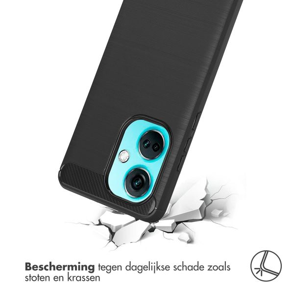 imoshion Brushed Backcover OnePlus Nord CE 3 - Zwart