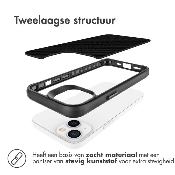 imoshion Rugged Hybrid Carbon Case Apple iPhone 13 - Zwart