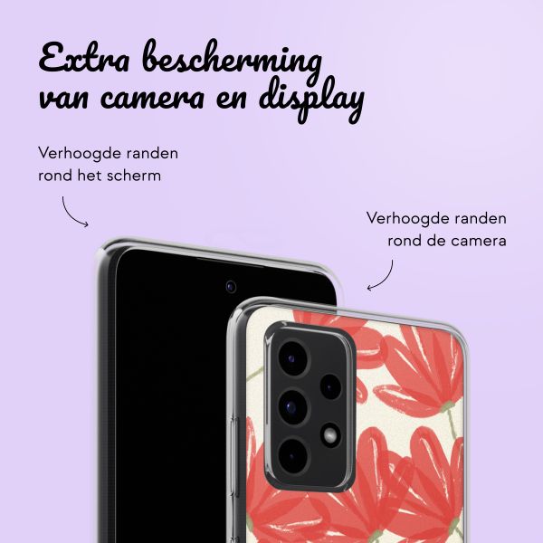 Hoesje met eigen foto en/of tekst Samsung Galaxy A52(s) (5G/4G) - Bloemen