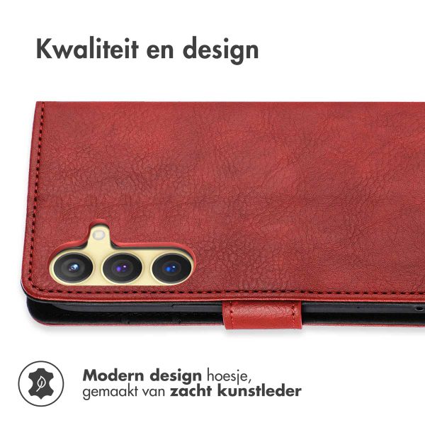 imoshion Luxe Bookcase Samsung Galaxy S24 / S25 - Rood