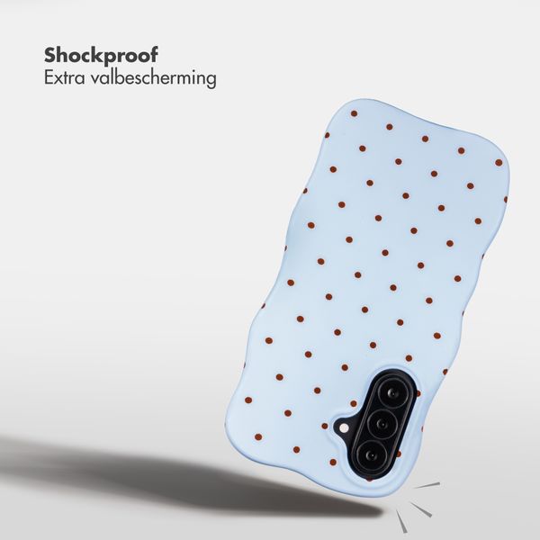 Selencia Vivid Wavy Backcover met MagSafe Samsung Galaxy A37 (5G) - Happy Dots Digital Sky