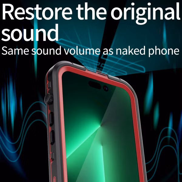 Redpepper Dot Plus Waterproof Backcover Apple iPhone 14 Pro - Zwart