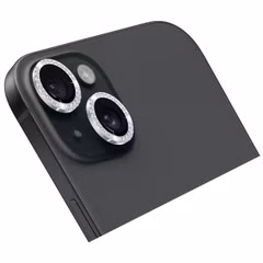 Holdit Camera Lens Protector Glitter Apple iPhone 14 / 14 Plus - Silver