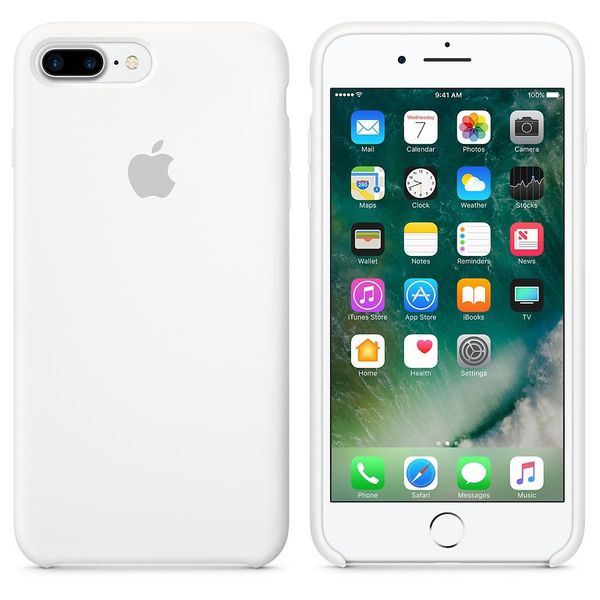 Apple Silicone Backcover iPhone 8 Plus / 7 Plus - White