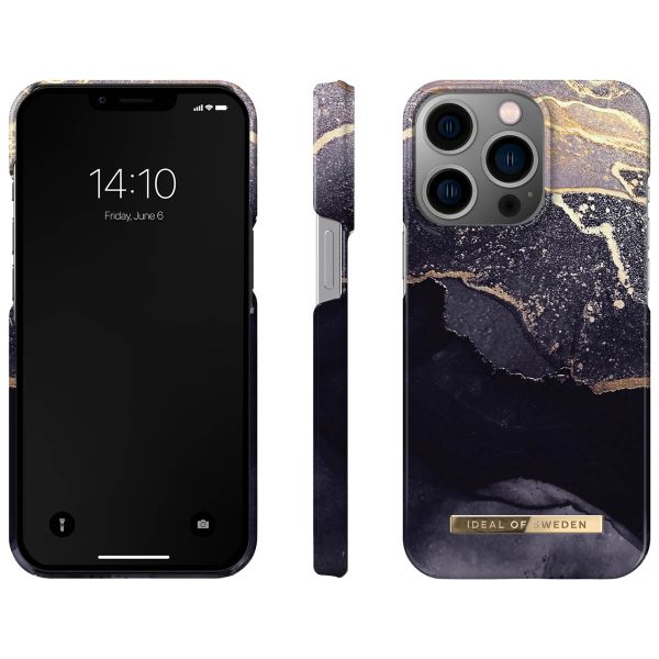 iDeal of Sweden Fashion Backcover iPhone 13 Pro - Golden Twilight Marble