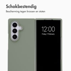 Accezz Liquid Silicone Backcover Samsung Galaxy Z Fold 8 Ultra - Cooper Green