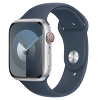 Apple Sport Band Apple Watch Series 1 t/m 10 / SE / Ultra (2) (44/45/46/49 mm) - Maat M/L - Storm Blue