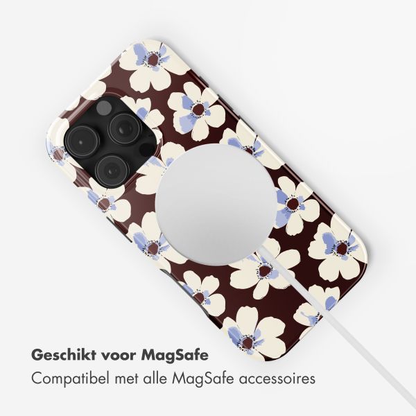 Selencia Vivid Backcover met MagSafe Apple iPhone 16 Pro - Choco Flower Pop