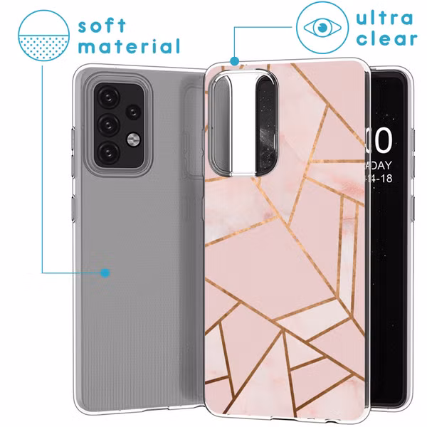 imoshion Design hoesje Samsung Galaxy A52(s) (5G/4G) - Pink Graphic