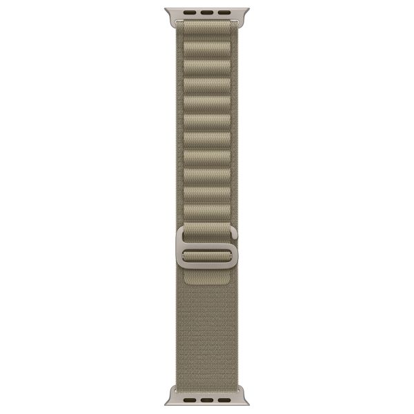 Apple Alpine Loop Band Apple Watch Series 1 t/m 10 / SE / Ultra (2) (44/45/46/49 mm) - Maat M - Olive