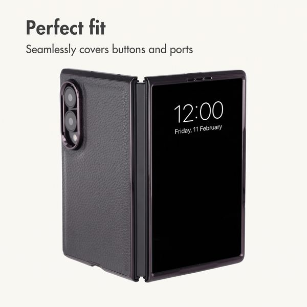 imoshion Faux Leather Back Cover Samsung Galaxy Z Fold 8 - Black
