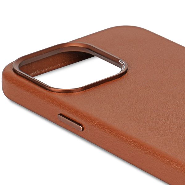 Decoded Leather Backcover MagSafe iPhone 15 Pro Max - Tan