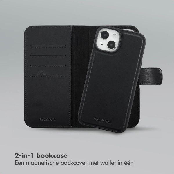 Selencia Olyn Uitneembare Bookcase met MagSafe Apple iPhone 14 / 13 - Zwart