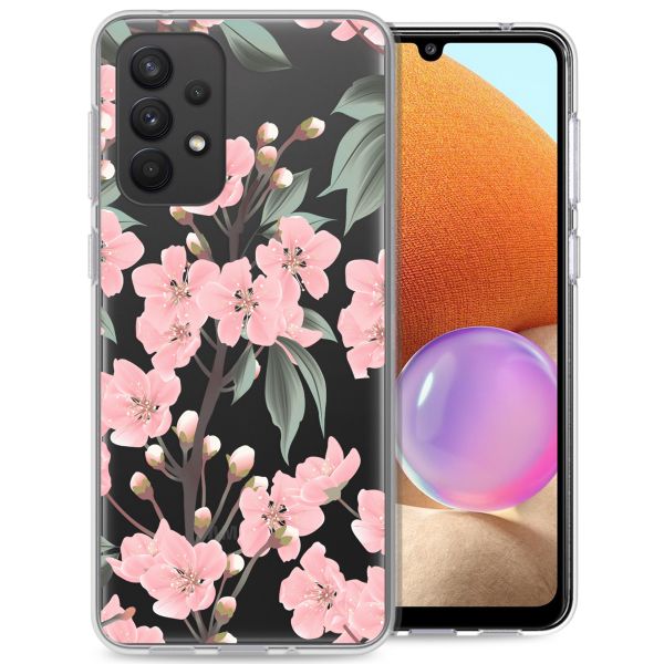 imoshion Design hoesje Samsung Galaxy A33 - Bloem - Roze / Groen