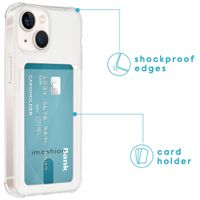 imoshion Softcase Backcover met pashouder iPhone 13 Mini - Transparant