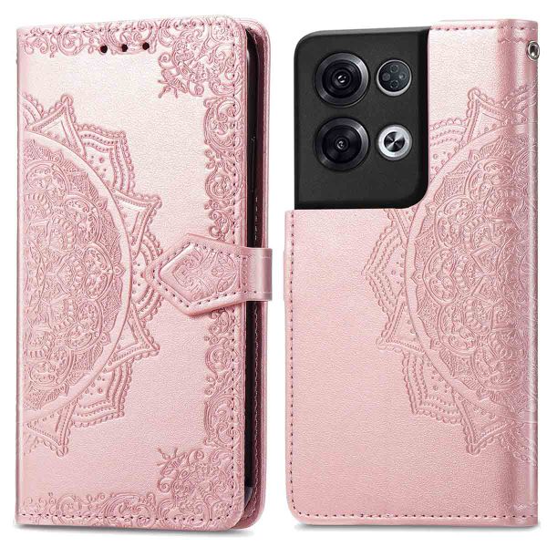 imoshion Mandala Bookcase Oppo Reno 8 Pro 5G - Rose Gold