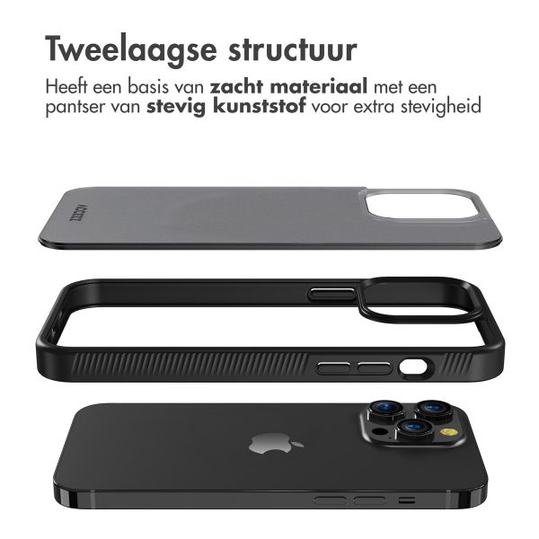 Accezz Rugged Frosted Backcover iPhone 14 Pro Max - Zwart