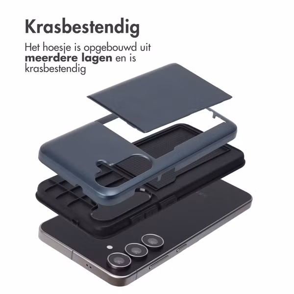 imoshion Backcover met pasjeshouder Samsung Galaxy S25 FE - Donkerblauw