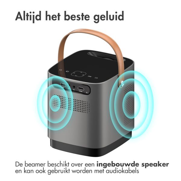 imoshion Mini projector - Mini beamer WiFi - 3400 lumen - Grijs