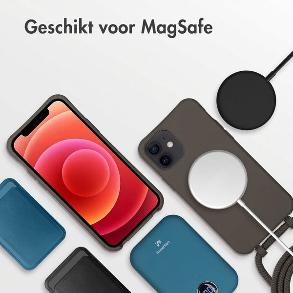imoshion Color Backcover met afneembaar koord met MagSafe Apple iPhone 12 (Pro) - Black Coffee