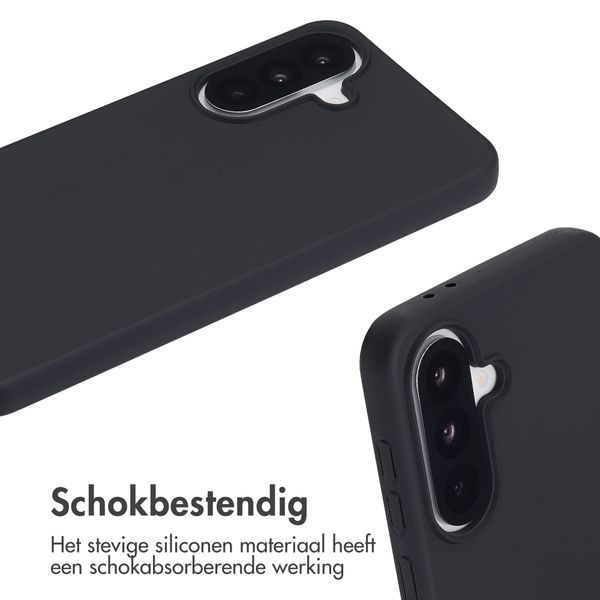 imoshion Siliconen hoesje met koord Samsung Galaxy A37 (5G) - Zwart