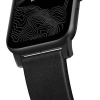 Nomad Modern Band van leder Apple Watch Series 1 t/m 11 / SE / Ultra (44/45/46/49 mm) - Zwart