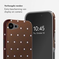 Selencia Vivid Backcover met MagSafe Apple iPhone 17e / 16e - Happy Dots Chocolate