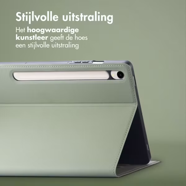Accezz Classic Tablet Case Samsung Galaxy Tab S10 Lite / S9 11.0 inch / Tab S10 FE / S9 FE 10.9 inch - Groen