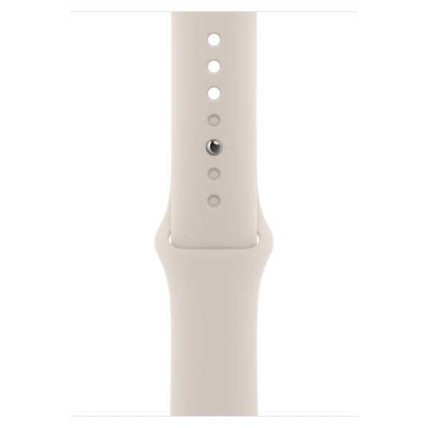 Apple Sport Band Apple Watch Series 1 t/m 10 / SE / Ultra (2) (44/45/46/49 mm) - Maat S/M - Starlight