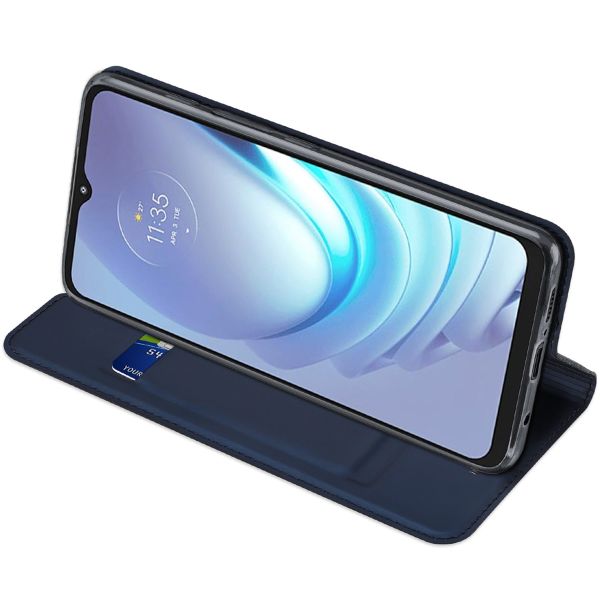 Dux Ducis Slim Softcase Bookcase Motorola Moto G50 - Donkerblauw