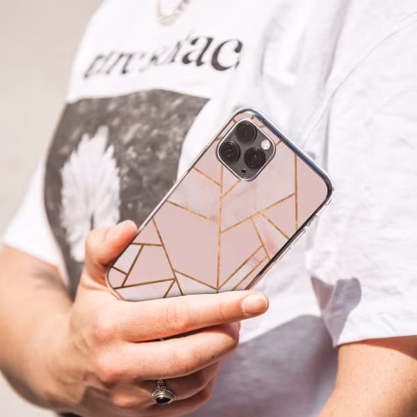 imoshion Design hoesje OnePlus Nord 2 - Grafisch Koper / Roze