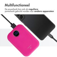 imoshion Magnetic Powerbank 10.000 mAh - Draadloze powerbank - Quick Charge en Power Delivery - Hot Pink