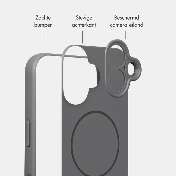 Accezz Grip Backcover met MagSafe Apple iPhone 17 - Grijs