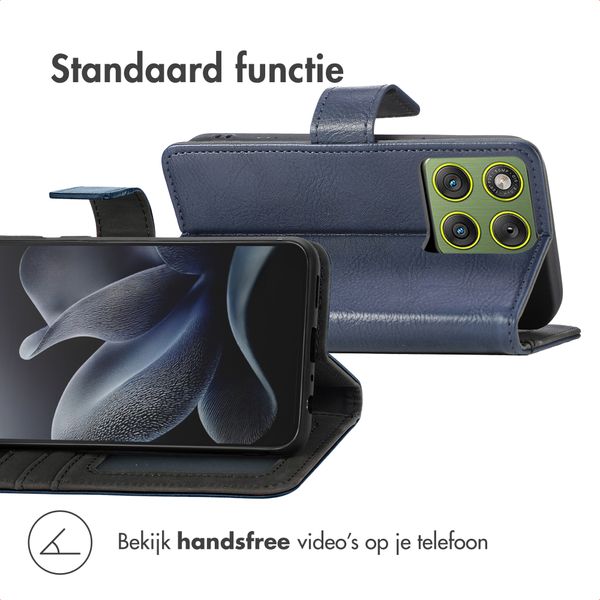 imoshion Luxe Bookcase Motorola Edge 70 - Donkerblauw