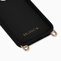 Selencia Rivièra MagSafe Backcover met afneembare haakjes Apple iPhone 15 Pro Max - Velvet Black