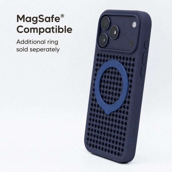 Callbuddy Hoesje met Strap Apple iPhone 17 Pro Max - Deep Marine