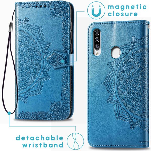 imoshion Mandala Bookcase Samsung Galaxy A20s - Turquoise